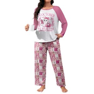 BCAM Raglan Lounge Pajamas In October We Wear Pink2