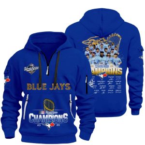Blue Jays World Series Champions 2025 Quarter Zip Hoodie