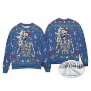 Christmas Skull Ugly Christmas Sweater2