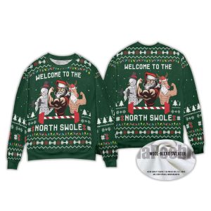 North Swole Santa Snowman Reindeer Ugly Sweater2