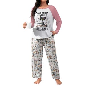 Sewing Lover Raglan Lounge Pajamas Please Do Not Disturb 2 Sewing Lover Raglan Lounge Pajamas Please Do Not Disturb2