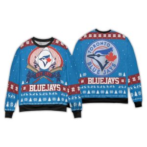 Blue Jays Est 1977 Christmas Ugly Sweater