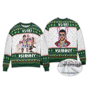 Bad Bunny Bowl 2026 Halftime Show Christmas Ugly Sweater