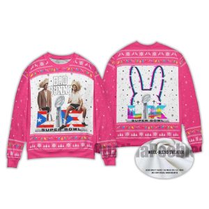 2025 Bad Bunny Bowl 2026 Halftime Show Ugly Christmas Sweater 2 Bad Bunny Bowl 2026 Halftime Show Ugly Christmas Sweater2