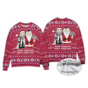 2025 Santa Merry Chrismukkah Ugly Christmas Sweater 3 Santa Merry Chrismukkah Ugly Christmas Sweater3