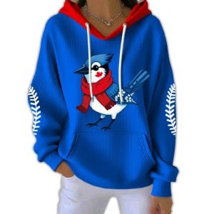 Toronto Baseball Christmas World Series Pit Striped Hoodie