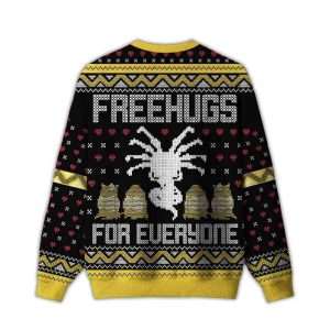 2025 Free Hugs For Everyone Ugly Christmas Sweater 1 Free Hugs For Everyone Ugly Christmas Sweater1