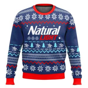 Natural Light American Lager Ugly Christmas Sweater