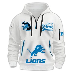 Personalized Lions Quarter Zip Hoodie 3 Personalized Lions Quarter Zip Hoodie3