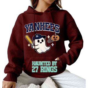 2025 Yankees Haunted By 27 Rings Waffle Hoodie 1 2025 Yankees Haunted By 27 Rings Waffle Hoodie1