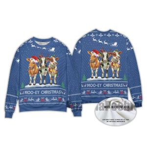 2025 Cow Mooey Christmas Ugly Sweater 2 Cow Mooey Christmas Ugly Sweater2
