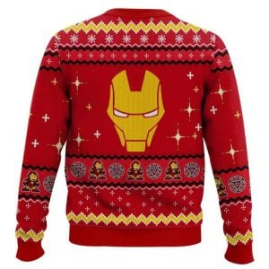 Tony Stark Iron Man Ugly Christmas Sweater1