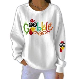 Gobble Turkey Pit Striped Sweatshirt