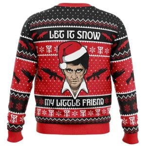 2025 Let It Snow Scarface Ugly Christmas Sweater 1 Let It Snow Scarface Ugly Christmas Sweater1