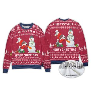 2025 We Fuck You A Merry Christmas Ugly Sweater 1 We Fuck You A Merry Christmas Ugly Sweater1