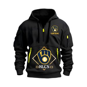 Brewers 2025 NLCS Champions Quarter Zip Hoodie1