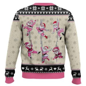 North Pole Dancer Santa Funny Ugly Christmas Sweater1