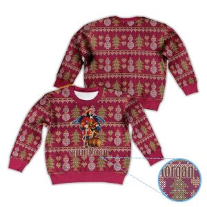 Captain Morgan Snowman & Christmas Tree Bacardi Ugly Christmas Sweater 1 Captain Morgan Snowman Christmas Tree Bacardi Ugly Christmas Sweater1