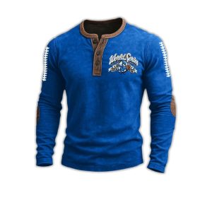 Blue Jays World Series 2025 Print Henley T Shirt