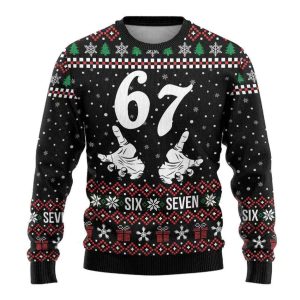 2025 Six Seven Skeleton Hand Christmas Ugly Christmas Sweater 1 Six Seven Skeleton Hand Christmas Ugly Christmas Sweater1
