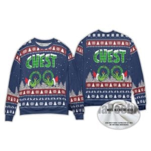 2025 Grnch Chest Ugly Christmas Sweater 2 Grnch Chest Ugly Christmas Sweater2
