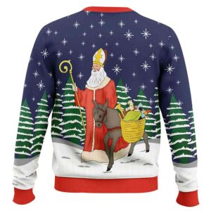 Saint Nicholas Ugly Christmas Sweater1