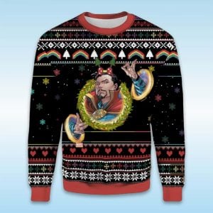 2025 Avengers Classics Dr. Strange Marvel Ugly Christmas Sweater 1 Avengers Classics Dr Strange Marvel Ugly Christmas Sweater1