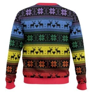 LGBT Rainbow Deer LGBT Support Ugly Christmas Sweater 1 LGBT Rainbow Deer LGBT Support Ugly Christmas Sweater1