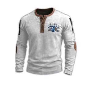 Blue Jays World Series 2025 Print Henley T-Shirt 4 Blue Jays World Series 2025 Print Henley T Shirt4