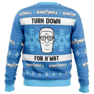 Turn Down For Hwat King of The Hill Ugly Christmas Sweater1