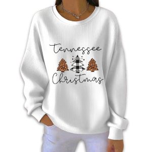 Tennessee Christmas Pit Striped Sweatshirt 4