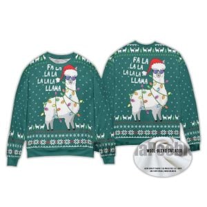 2025 Funny Llama Christmas Ugly Sweater