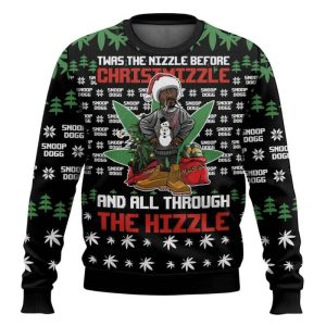 Christmizzle Snoop Dogg Ugly Christmas Sweater