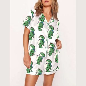 Womens Resist Portland Frog Pajama Set