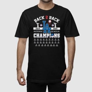 Dodgers B2B 2024-2025 National League Champions Shirt 2 Dodgers B2B 2024 2025 National League Champions Shirt 3
