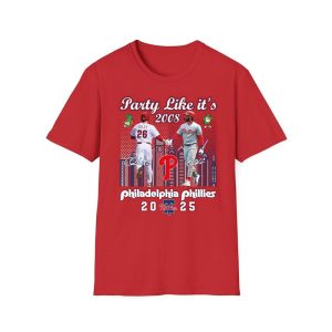 2025 Phillies Party Like Its 2008 Shirt 1