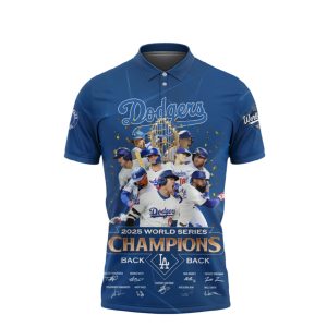 2025 Dodgers World Series Champions Polo Shirt
