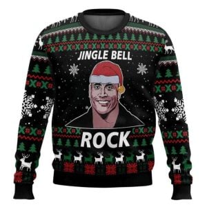 Jingle Bell Rock Dwayne Johnson Ugly Christmas Sweater