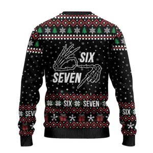 2025 Six Seven Skeleton Hand Christmas Ugly Christmas Sweater 2 Six Seven Skeleton Hand Christmas Ugly Christmas Sweater2