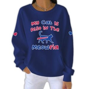 My Cat Is Also In The Meowfia Pit Striped Sweatshirt 3 My Cat Is Also In The Meowfia Pit Striped Sweatshirt3