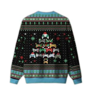 2025 Gamepad Christmas Tree Ugly Christmas Sweater 1 Gamepad Christmas Tree Ugly Christmas Sweater1