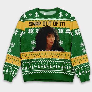 Loretta Castorini Snap Out Of It Christmas Ugly Sweater