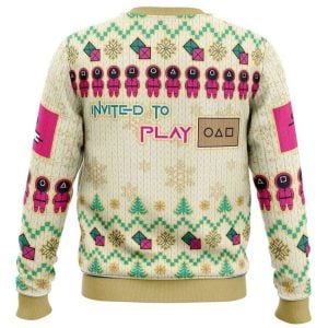 2025 On the First Day of Christmas Squid Game Christmas Sweater 1 On the First Day of Christmas Squid Game Christmas Sweater1