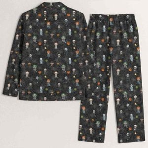 Funny Horror Character Golfing Pajama Set1