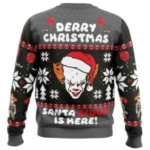 2025 Derry Christmas Pennywise the Clown Ugly Christmas Sweater 1 Derry Christmas Pennywise the Clown Ugly Christmas Sweater1