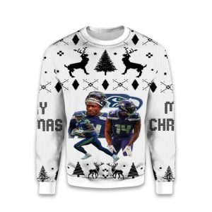 DeKaylin Zecharius Seahawks Christmas Ugly Sweater