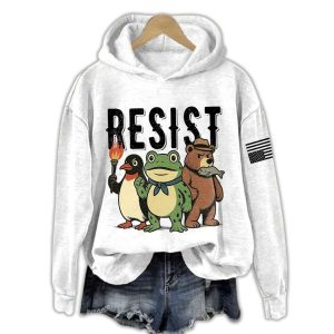 Bear Frog Penguin Portland Frog Resist Hoodie 3 Bear Frog Penguin Portland Frog Resist Hoodie3