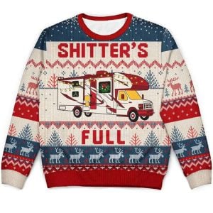 2025 Shitter’s Full Camping Lover Christmas Ugly Sweater