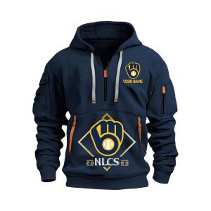 Brewers 2025 NLCS Champions Quarter Zip Hoodie2