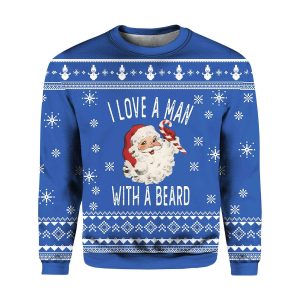 2025 I Love a Man With A Beard Ugly Christmas Sweater 1 2025 I Love a Man With A Beard Ugly Christmas Sweater 2